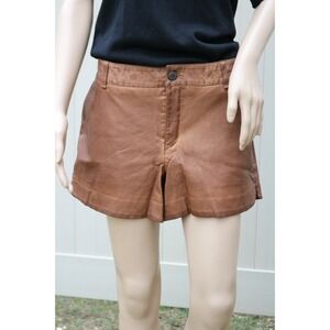NWT Anthropologie Pilcro & The Letterpress Quilted Vegan Leather Shorts Size 32